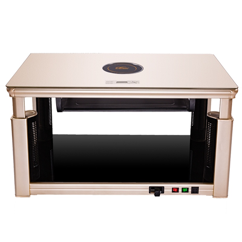 电暖炉电暖桌升降茶几取暖桌烤火桌子电炉桌取暖器电暖家用茶几烤火炉节能省电客厅长方形取暖电器美诚凯辉电暖炉M138C幻彩黑