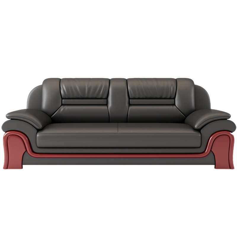 慧采云 办公家具沙发双人位老板会客办公室西皮沙发简约现代商务接待沙发