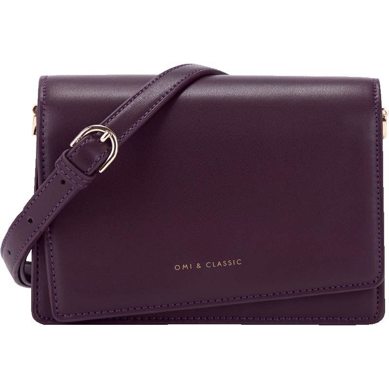 欧米OMI包包女2019新款纯色简约单肩包韩版百搭女士斜挎小包包潮