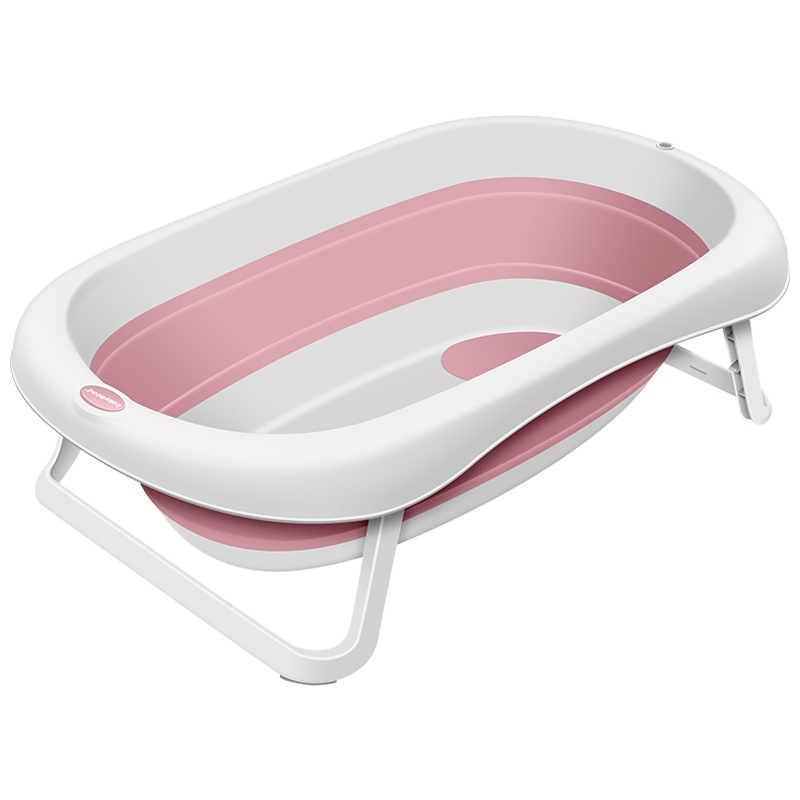 世纪宝贝(babyhood)哈迪折叠浴盆BH-316 紫色 新生儿沐浴盆可坐躺 大号加厚