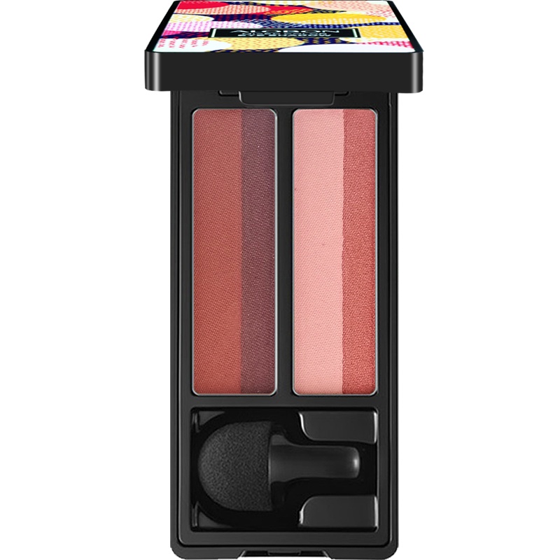 雅邦(ALOBON)小蘑菇懒人混色眼影 暖棕大地2.2g*2 #03微醺酒红(一抹上色 一按成妆)