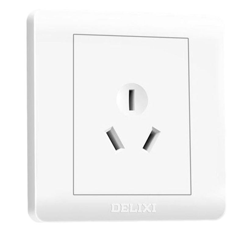 德力西 CD820系列 16A三孔空调插座面板 经典白 (单位:个)