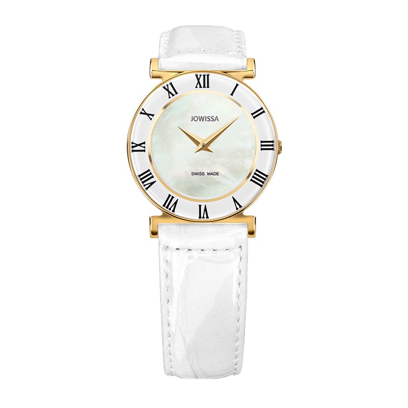 左薇莎(Jowissa)瑞士原装进口手表罗马系列防水浪漫简约女表罗马刻度珠贝母 J2.064.M