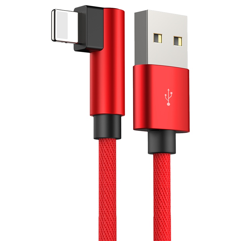 古尚古 iPhone6数据线苹果USB连接线6s加长5s手机7Plus充1米深邃蓝[90°弯头★提速200%]买1送1同