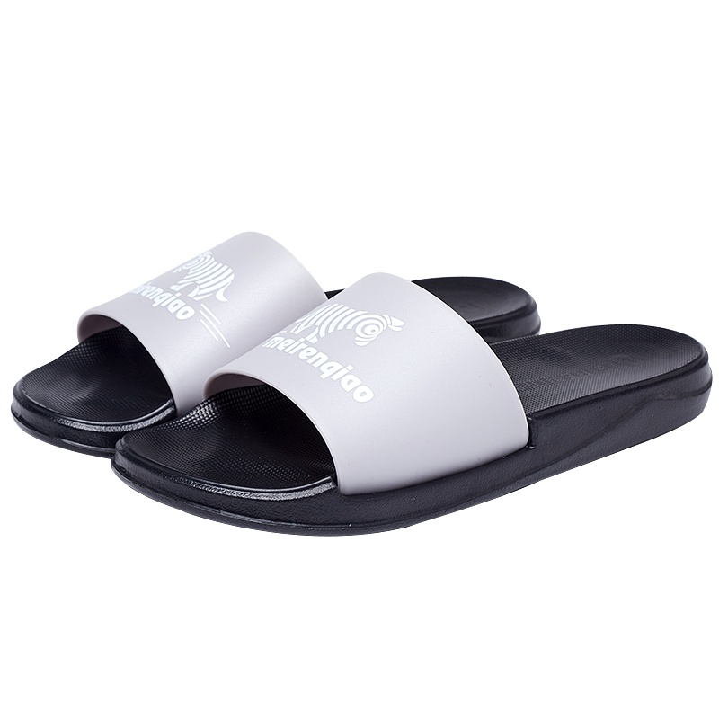 美人桥拖鞋夏男士舒适柔软透气室内居家休闲一字型EVA凉拖818-3