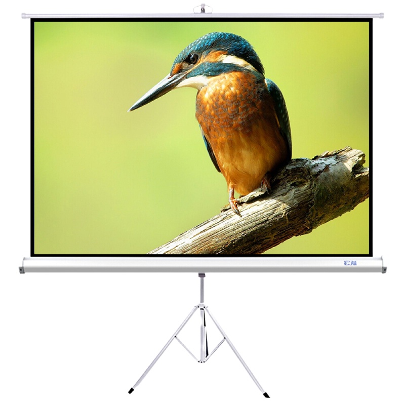 宏燕120英寸4:3玻珠支架幕布 移动便携投影幕布 商务办公 投影机幕布 增加亮度