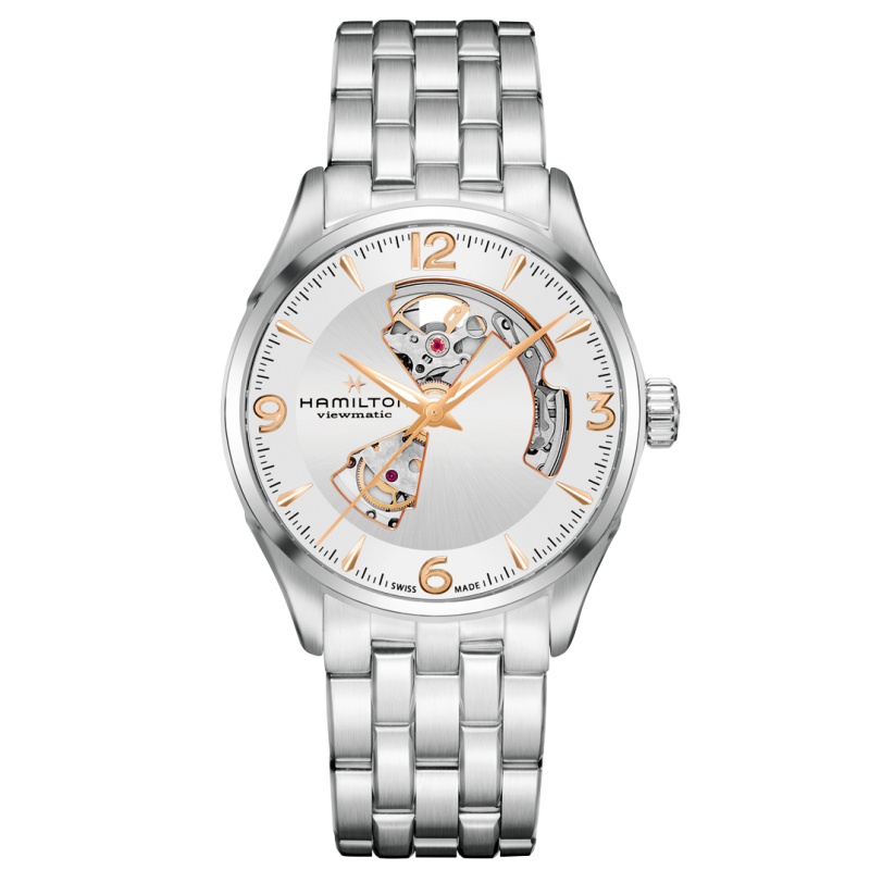 汉米尔顿(Hamilton)瑞士手表爵士系列开心镂空自动机械男士手表H32705151