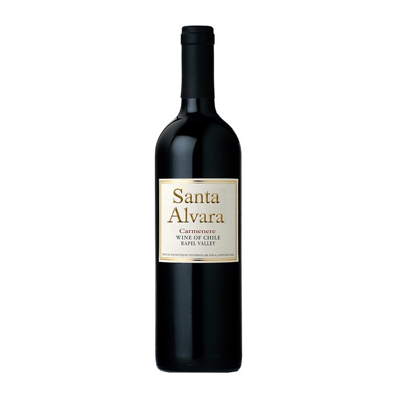 智利原瓶进口桑塔奥拉卡门乐红葡萄酒 Santa Alvara Carmenere单支750ml