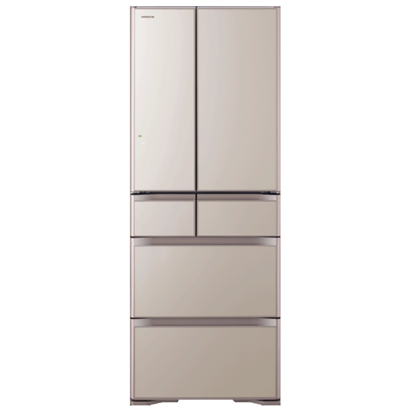 日立(HITACHI) 430升多门风冷变频冰箱触控面板休眠保鲜自动制冰R-XG460JC(水晶雅金) 日本原装进口