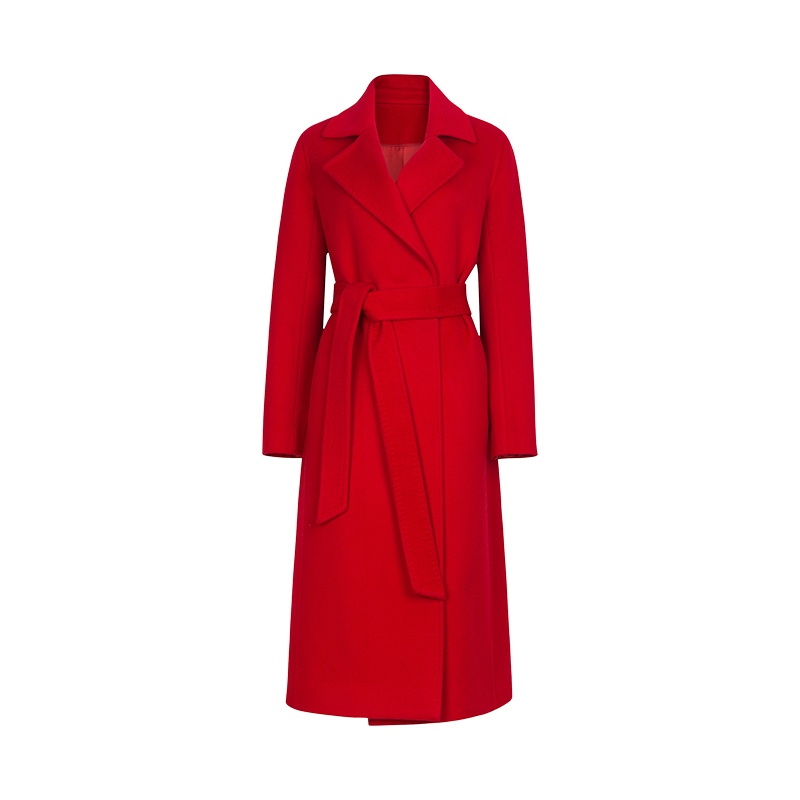 ERDOS 秋冬腰部系带设计长款女士羊绒大衣外套时尚百搭