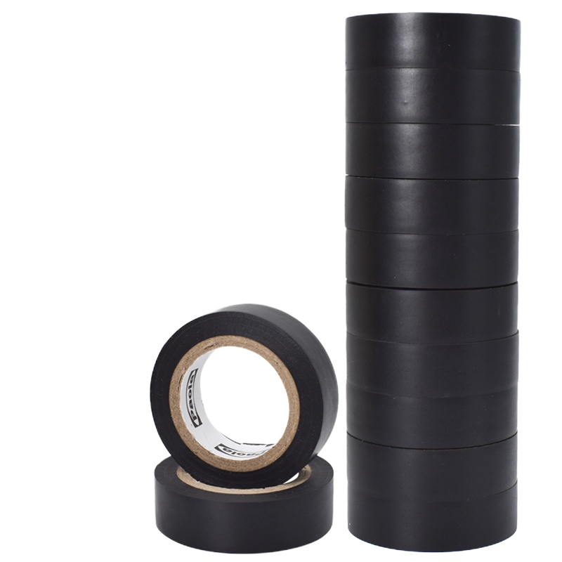 保拉(Paola) 10米*10卷PVC电气绝缘胶带 黑色电工胶布 无铅阻燃防水胶布耐高压耐磨5811