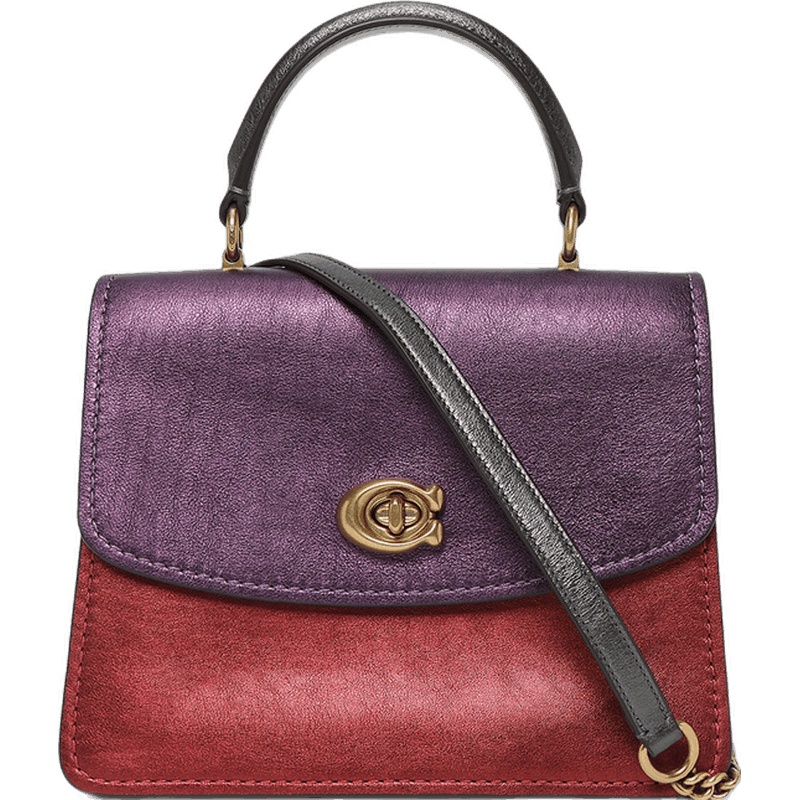 COACH 蔻驰 奢侈品 女士专柜款PARKER系列皮革手提包单肩斜挎包 87996
