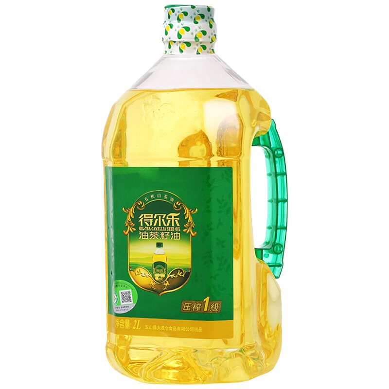 得尔乐有机山茶油2L头道初榨油茶籽油 物理压榨食用油(节假日不发货)