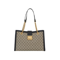GUCCI 古驰 棕色拼黑色皮革女士手提包单肩包挎包 479197-KHNKG-9769