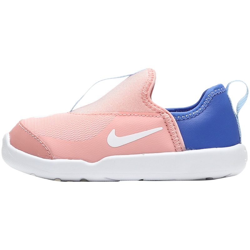 【自营】耐克女小童休闲鞋时尚低帮一脚蹬拼接撞色运动鞋AQ3113