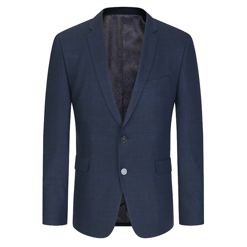 Youngor/雅戈尔男装商务绅士化纤面料 修身剪裁 优雅素色藏青西服010FCY上衣