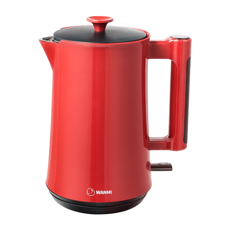 顽米烧水壶保温一体恒温电热水壶家用开水大容量自动断电白色款