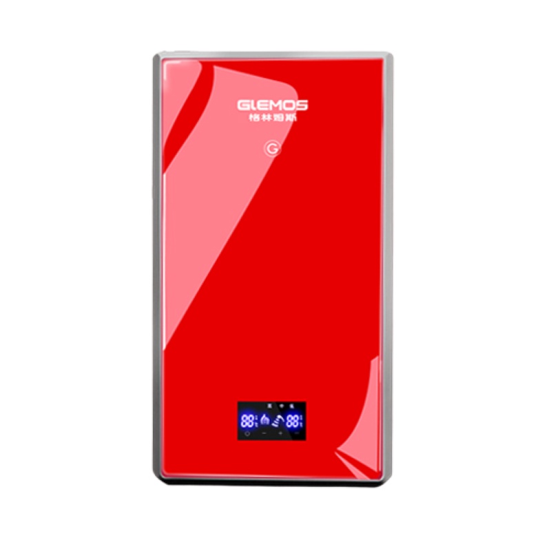 格林姆斯(GLEMOS)GS9-55F速热式电热水器 双胆循环加热微电脑全智能恒温20升储水5500W 红色
