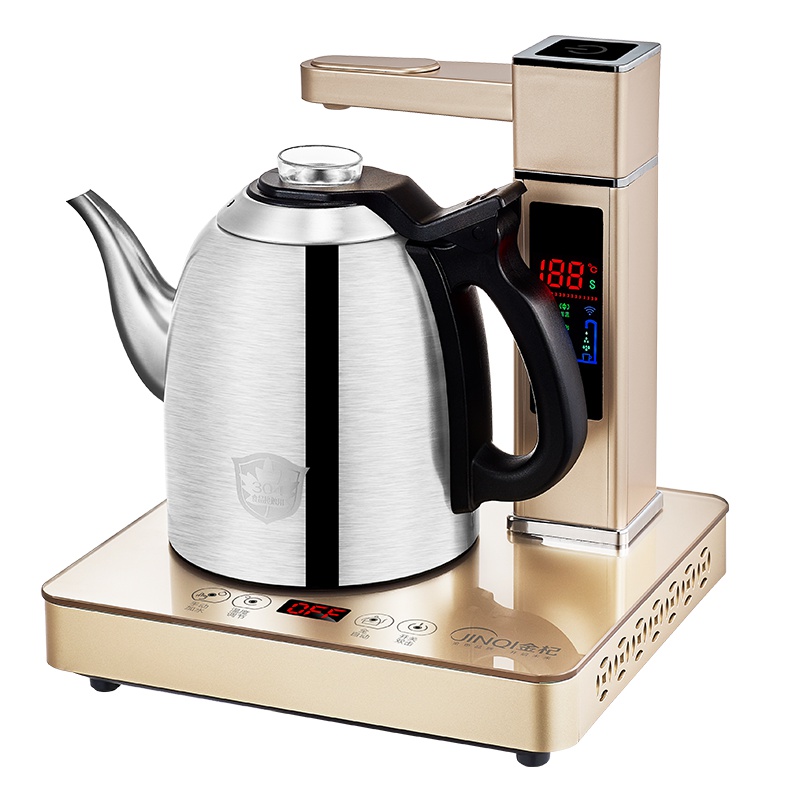 金杞(JINQI)101B全自动上水电热水壶 不锈钢304电热单炉智能自动断电茶具套装