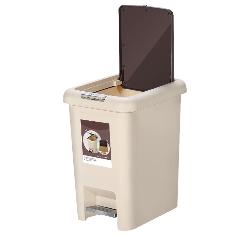 12L有盖脚踏式垃圾桶 25*20*35