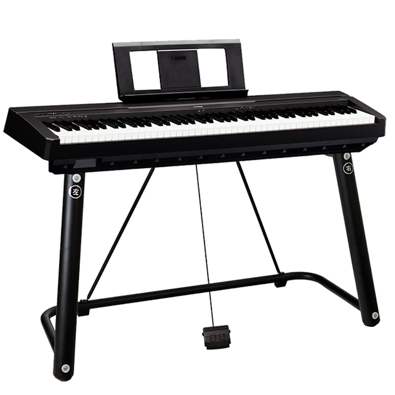 雅马哈(YAMAHA)电钢琴88键重锤P45电子智能数码钢琴专业成人儿童初学U型琴架+全套配件
