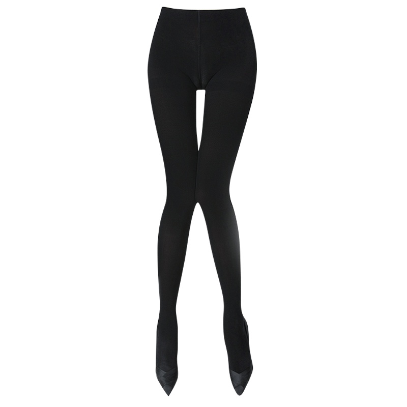 浪莎 打底裤女 2条春秋季580D天鹅绒缎感柔肤中厚打底袜 加裆踩脚裤袜