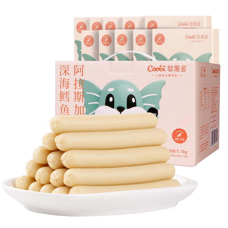双汇智趣多儿童成长鳕鱼肠(胡萝卜风味)22g*5支*3 休闲零食炒饭配料