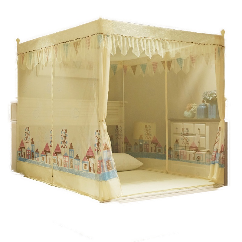 九氏(JOESH)卡通印花坐床式加密网眼蚊帐