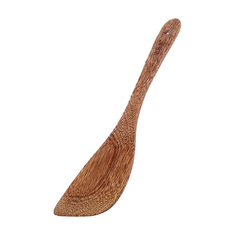 达乐丰 木质铲类 33CM 鸡翅木 1件装木铲子 不粘锅专用无漆铲 长柄炒菜铲子 国产实木斜铲