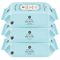 成长鹿婴儿湿巾纸手口屁专用 3包新生儿湿纸巾去油擦脸家用实惠装