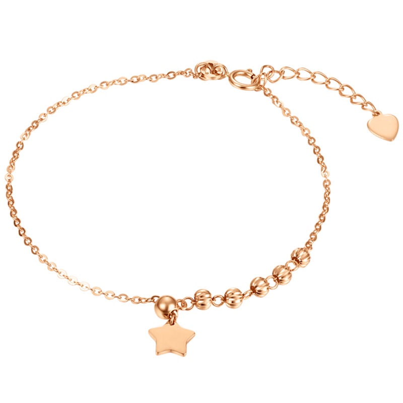 金一国囍18K金许愿星星女款手链简约闺蜜韩版送女朋友礼物(定价)CED004