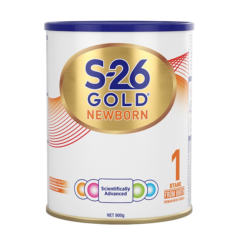 Wyeth惠氏 S 26金装婴幼儿护眼奶粉(不添加蔗糖) 1段 0-6月 900g/罐 新西兰进口