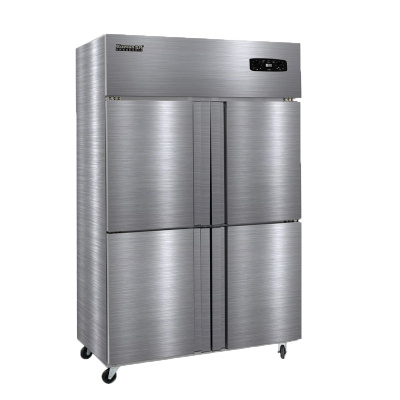 雪村(Xuecun) 800L 四门全冷柜 商用展示柜 不锈钢厨房冰箱 冰柜 立式冷柜 冻肉柜CFD-40N4