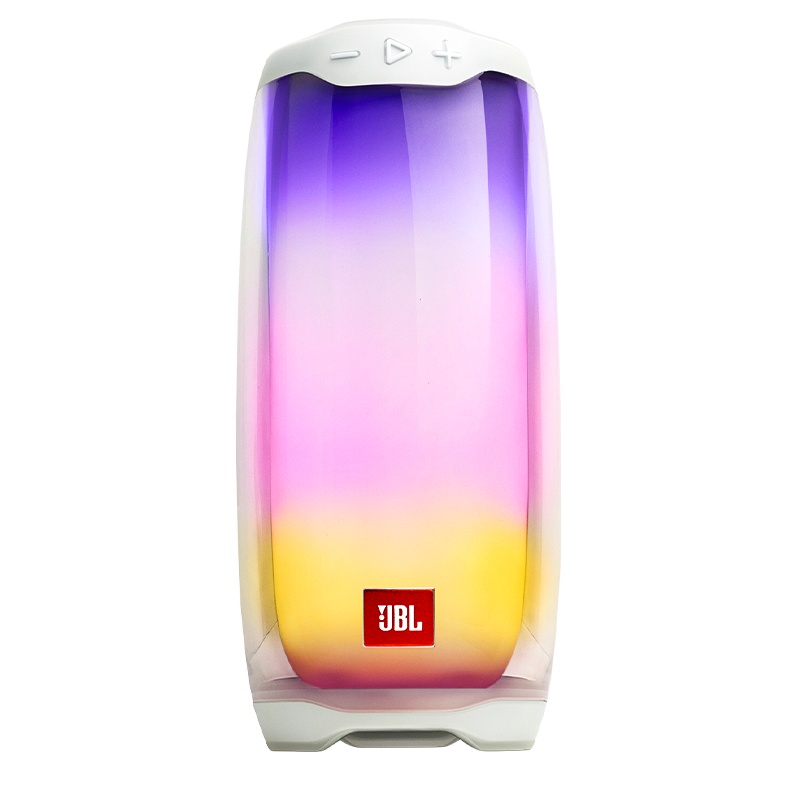 JBL PULSE4全新音乐脉动4便携式360°炫彩光效环绕蓝牙音箱无线户外音响低音 白色