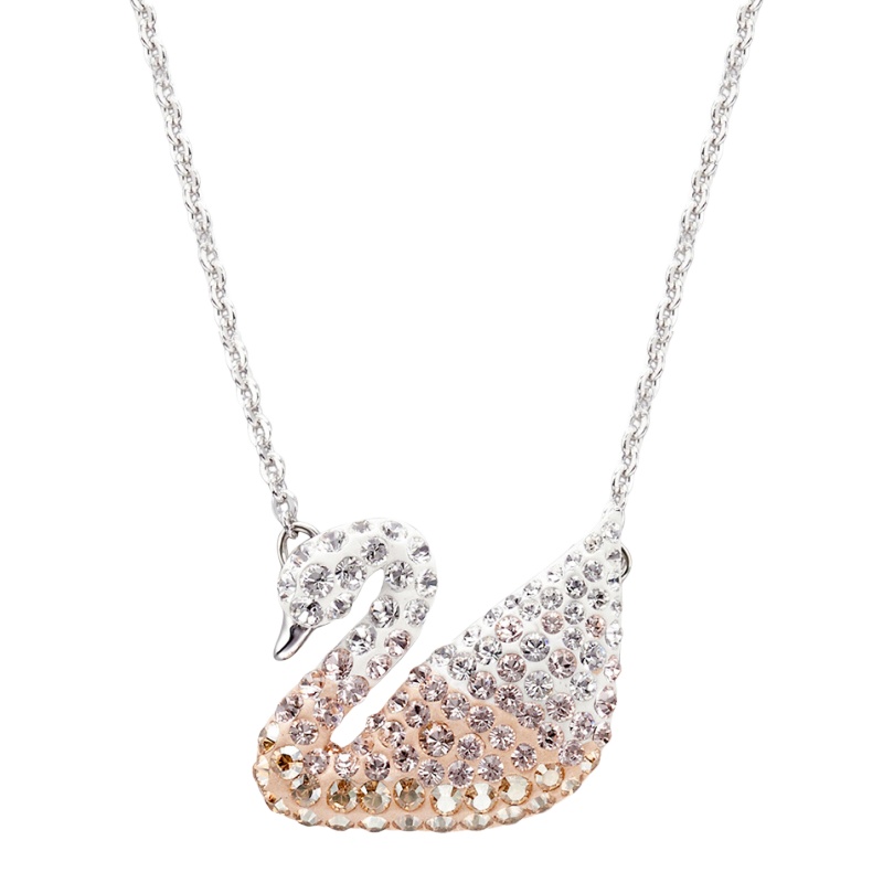 SWAROVSKI施华洛世奇 渐变水晶天鹅项链锁骨链大号 人造水晶 送恋人 女士5215034