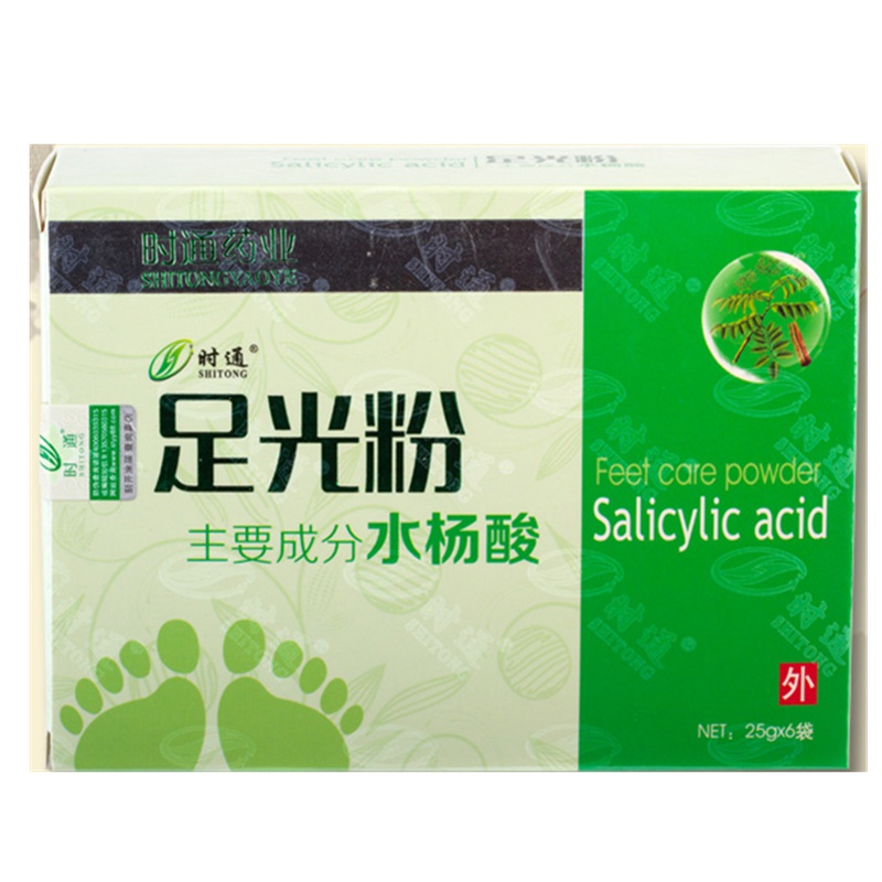 [买二送一]时通足光粉6袋装足光散泡脚粉去脚气脚臭烂脚水泡脱皮