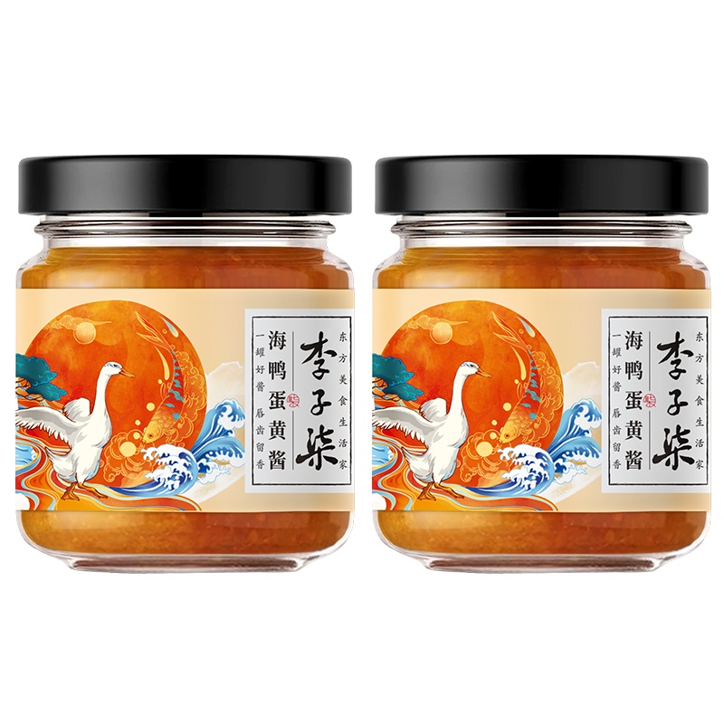 李子柒 海鸭蛋黄酱 流沙咸蛋黄酱 流沙酱拌饭即食蛋制品80g单瓶装