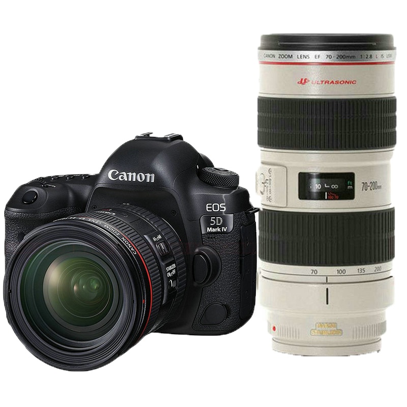 佳能(Canon) EOS 5D Mark IV（24-70F2.8 II+70-200F2.8III）双镜头套机5D4