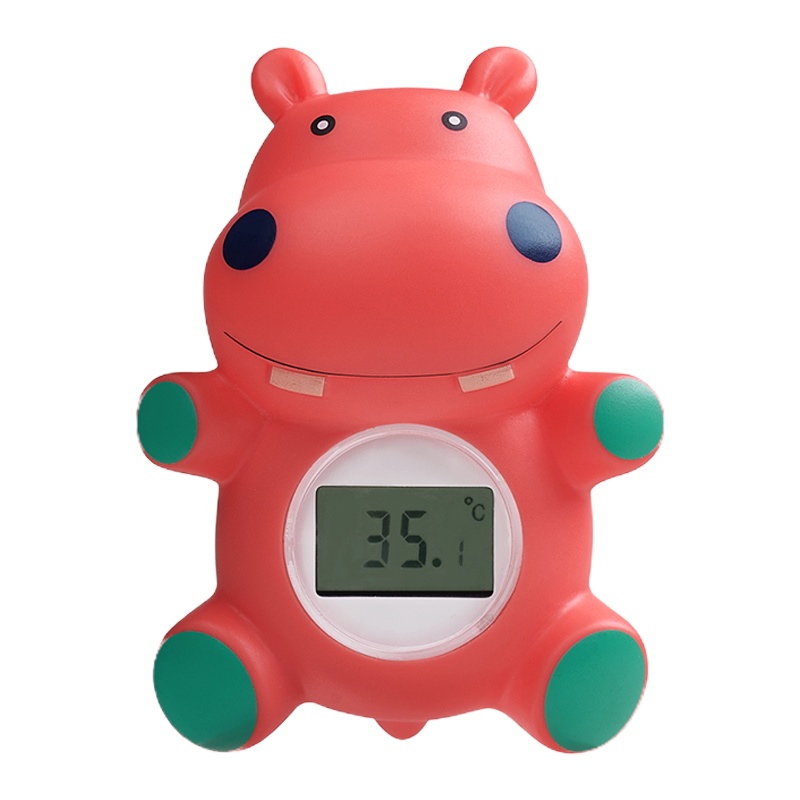 babycare 宝宝洗澡水温计测水温数字显示屏婴儿洗澡水温计玩具感温河马