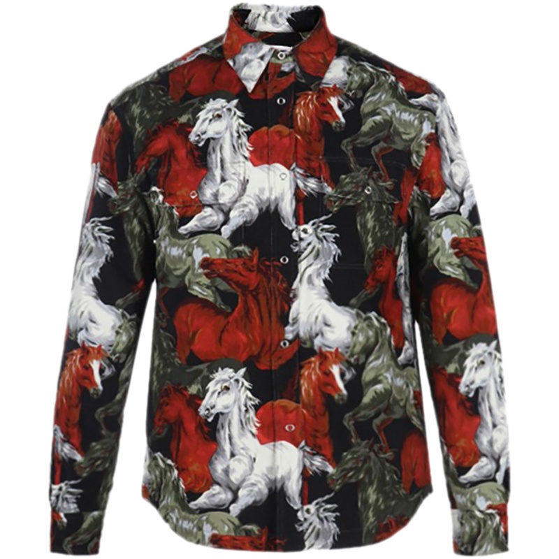 KENZO 高田贤三 男士 棉质薄款夹棉衬衫上衣外套 FA6 5CH505 9PF