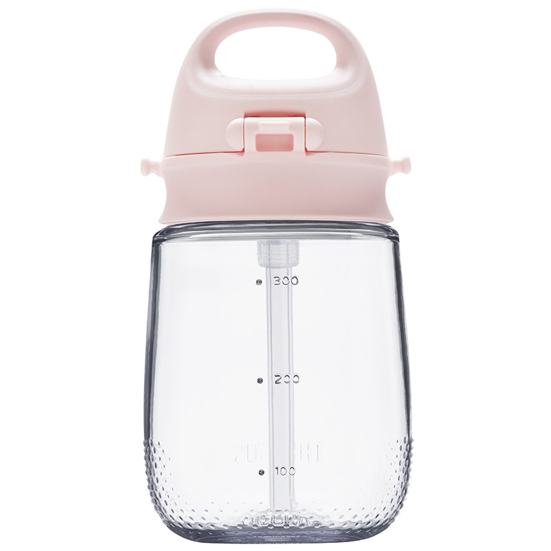 膳魔师(THERMOS)孕婴童水杯夏季水杯宝宝学饮水杯可爱猪猪PA材质吸管杯370ml BBSA-370