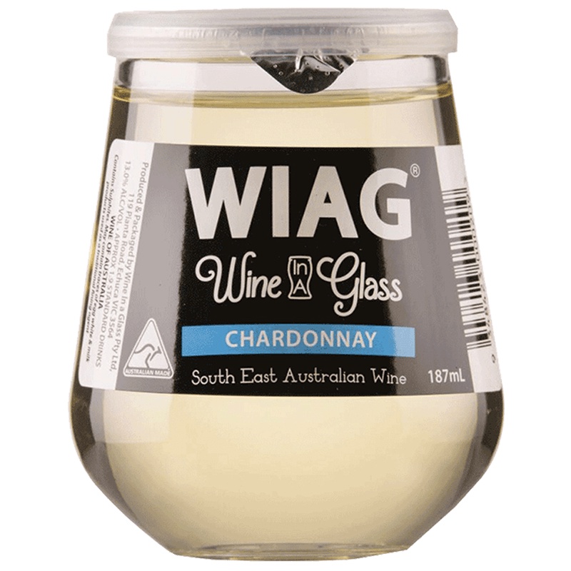 [爱酒人士必喝款]WIAG 霞多丽白葡萄酒 杯中小酒 187ml 红酒 澳大利亚进口