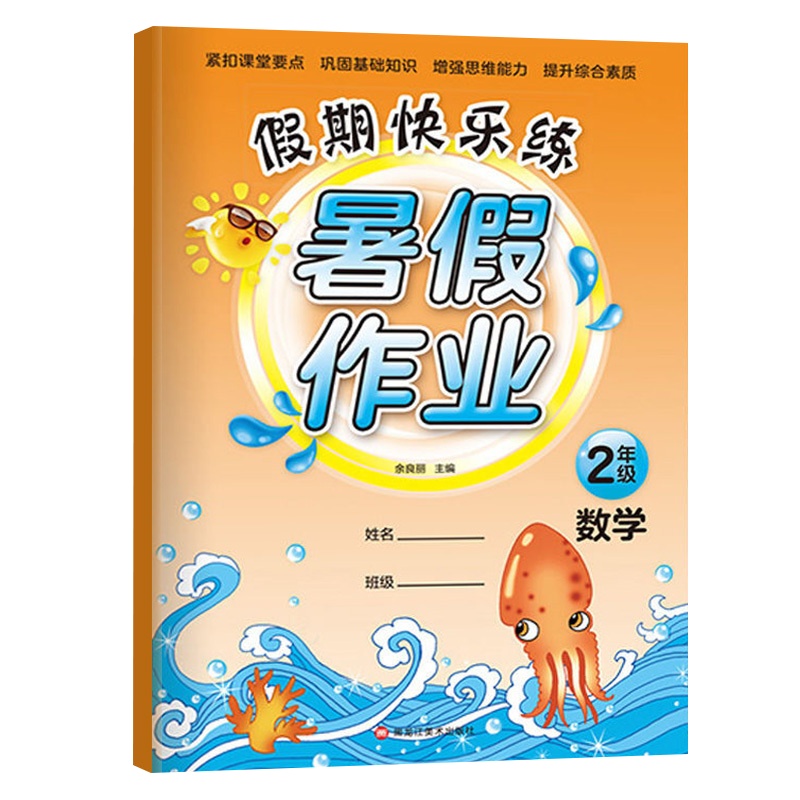 2019假期快乐练暑假作业二年级数学 暑假生活二年级暑假测试卷衔接教材小学生二年级暑假作业数学同步训练部编人教版