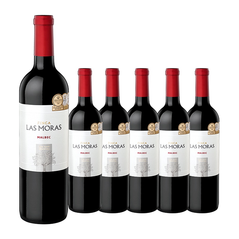 阿根廷原瓶进口 罗斯摩萨马尔贝克红葡萄酒 Las Moras Malbec 整箱装750ml*6