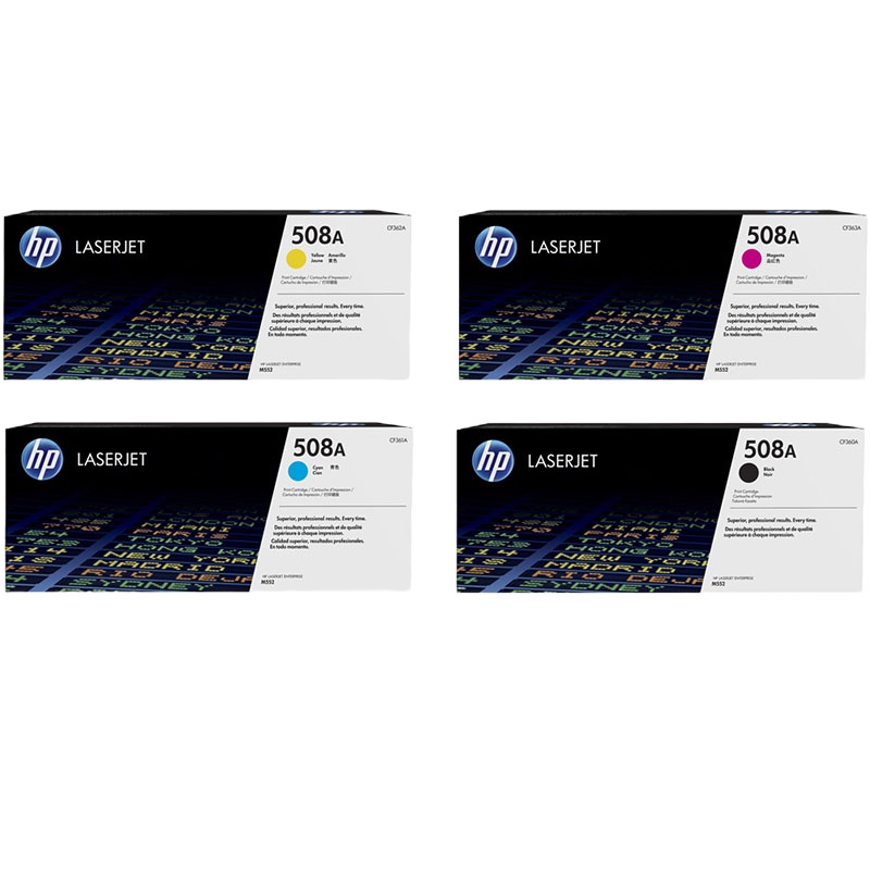 惠普(HP)CF360A-CF363A 508A 四色硒鼓套装 (适用M552 M553dn/n/xh M577f/z)