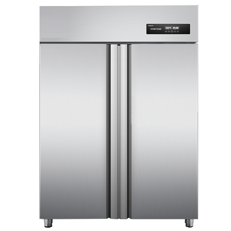 德玛仕(DEMASHI)消毒柜商用 不锈钢热风循环 双门消毒柜立式高温 厨房食堂用大容量消毒碗柜XDR870-PD1