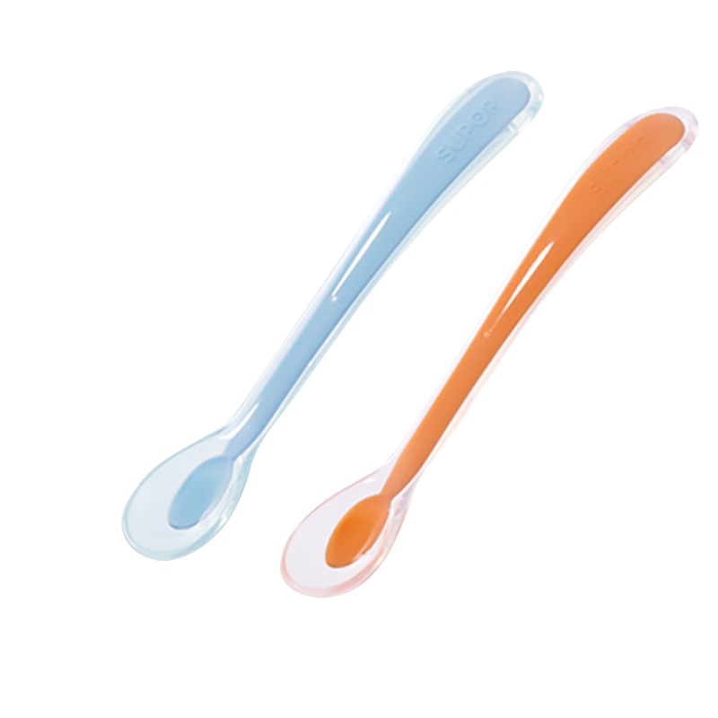 苏泊尔(SUPOR)硅胶勺 家用宝宝婴儿辅食勺耐高温护锅铲小勺2只装