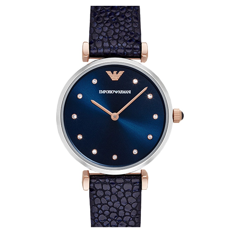 阿玛尼AR1989 镶钻皮带 时尚简约石英表女