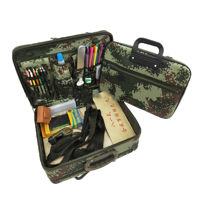 兵行者 BXZ-ZYX 野戰指挥作业箱16迷彩标图工具箱滚塑财务抗摔箱
