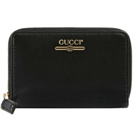 GUCCI 古驰女包 gucci女士黑色拉链长款钱包